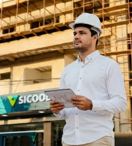 Equipe de engenharia trabalhando em projeto de excelência